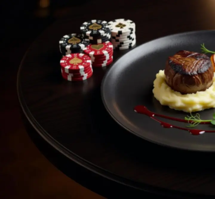 Gourmet fogás elegáns tálalással a WIN REVIEW SPACE étteremben